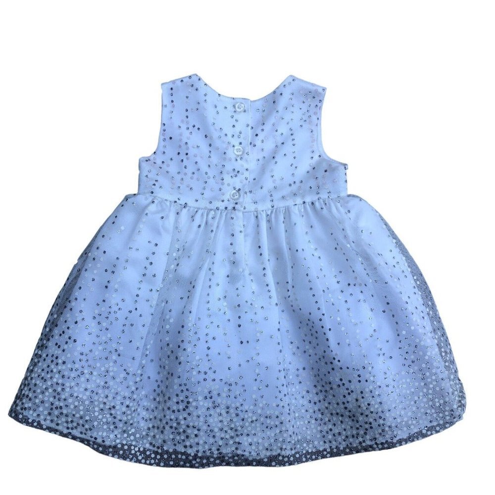 MUNECA A Line Dress 12 Months Little Girls Layered White Sleeveless Spar…​​ - Picture 2 of 8
